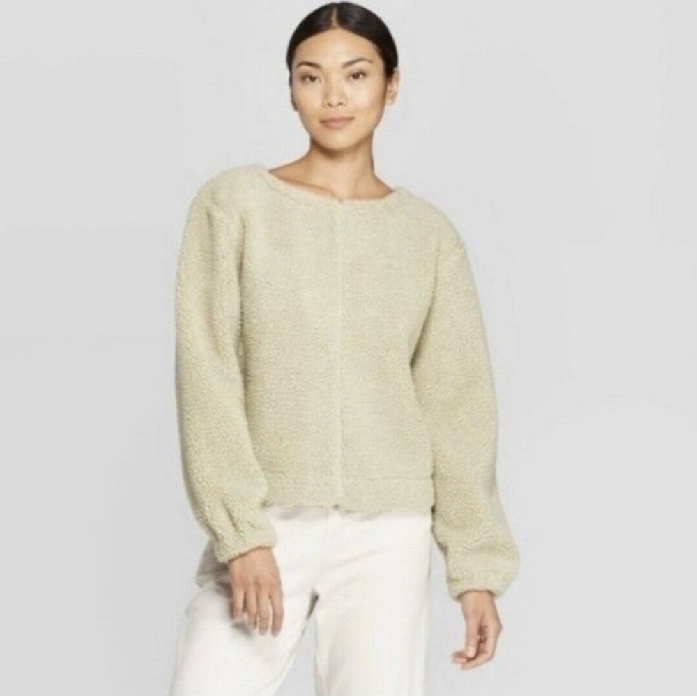 Prologue Crewneck Sherpa Pullover Sweater. Size XS. NWT